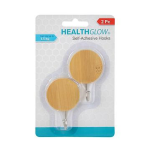 Self-Adhesive Bamboo Hooks, 2 Piece - Assorted Shapes